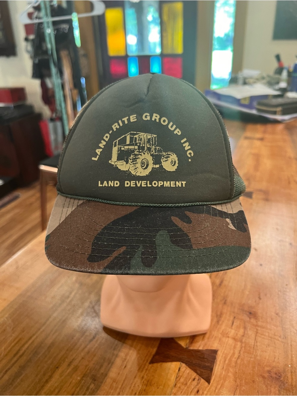 Land-Rite Group Green Camouflage Trucker Cap